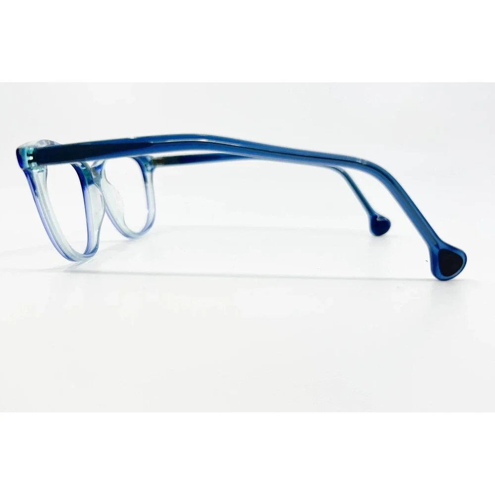 Lisa Loeb Eyewear Glasses Womens Blue Sky Ice Cream 15 Cat Eye 49-15-130